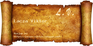 Lacza Viktor névjegykártya